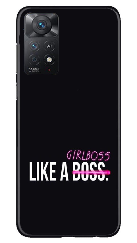 Like a Girl Boss Case for Redmi Note 11 Pro 5G (Design No. 234)
