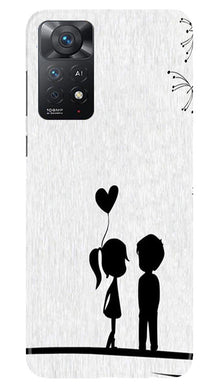 Cute Kid Couple Mobile Back Case for Redmi Note 11 Pro 5G (Design - 252)