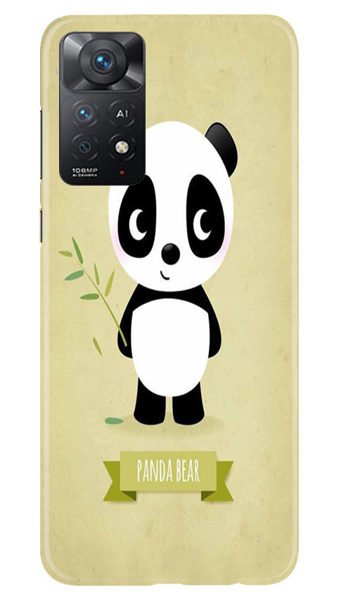 Panda Bear Mobile Back Case for Redmi Note 11 Pro 5G (Design - 279)