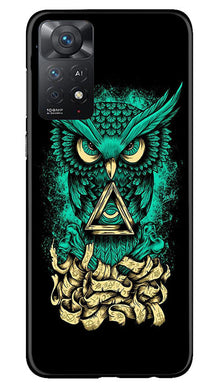 Owl Mobile Back Case for Redmi Note 11 Pro 5G (Design - 317)