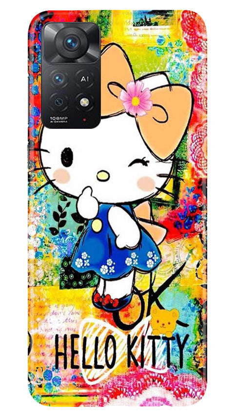 Hello Kitty Mobile Back Case for Redmi Note 11 Pro 5G (Design - 321)