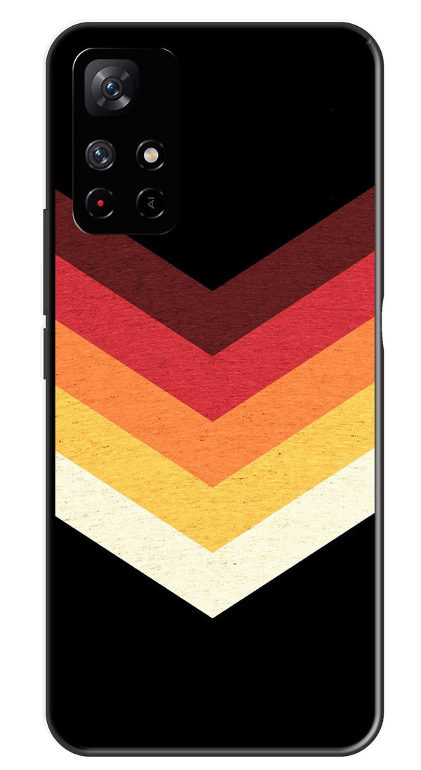 MultiColor Arrow Metal Mobile Case for Redmi Note 11T   (Design No -04)