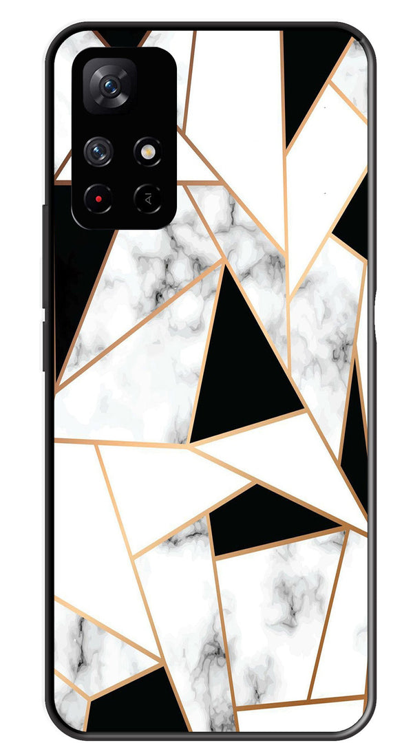 Marble Design2 Metal Mobile Case for Redmi Note 11T   (Design No -08)