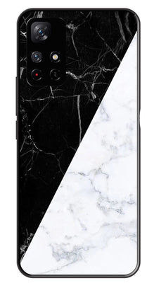 Black White Marble Design Metal Mobile Case for Redmi Note 11T