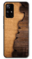 Wooden Design Metal Mobile Case for Redmi Note 11T   (Design No -13)