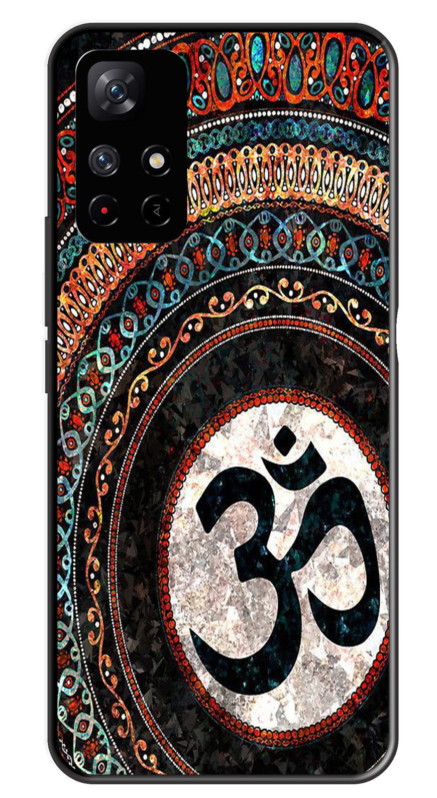 Oum Design Metal Mobile Case for Redmi Note 11T   (Design No -15)