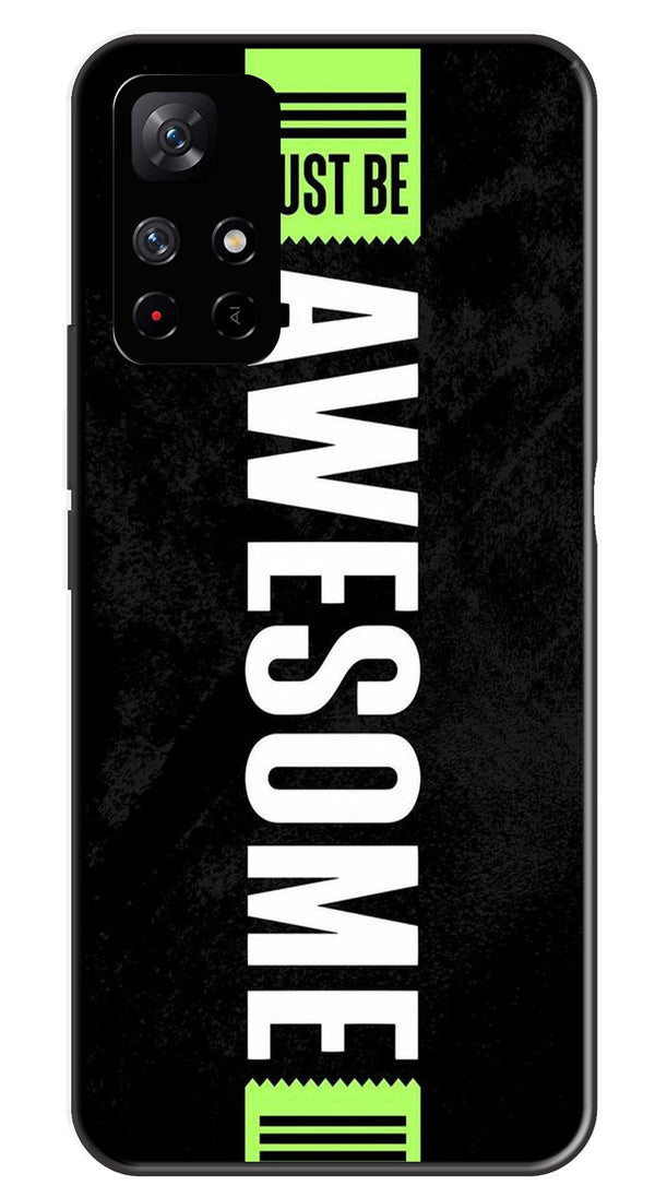 Awesome Metal Mobile Case for Redmi Note 11T   (Design No -33)
