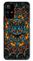 Owl Pattern Metal Mobile Case for Redmi Note 11T   (Design No -42)