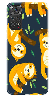 Racoon Pattern Mobile Back Case for Redmi Note 11s (Design - 2)