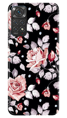 Pink rose Mobile Back Case for Redmi Note 11s (Design - 12)