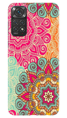 Rangoli art2 Mobile Back Case for Redmi Note 11s (Design - 29)