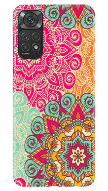 Rangoli art2 Mobile Back Case for Redmi Note 11s (Design - 29)