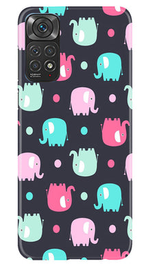 Elephant Baground Mobile Back Case for Redmi Note 11s (Design - 44)