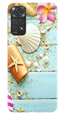 Sea Shells Mobile Back Case for Redmi Note 11s (Design - 63)