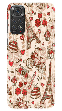 Love Paris Mobile Back Case for Redmi Note 11s  (Design - 103)