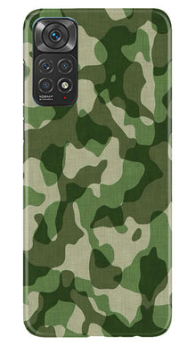 Army Camouflage Mobile Back Case for Redmi Note 11s  (Design - 106)