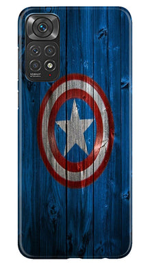Captain America Superhero Mobile Back Case for Redmi Note 11s  (Design - 118)