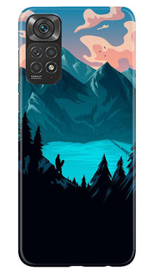 Mountains Mobile Back Case for Redmi Note 11s (Design - 155)