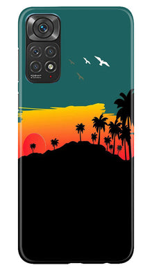 Sky Trees Mobile Back Case for Redmi Note 11s (Design - 160)