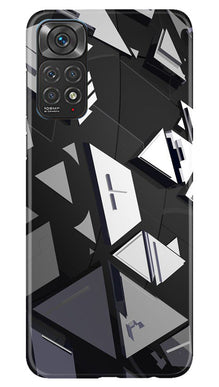 Modern Art Mobile Back Case for Redmi Note 11s (Design - 198)