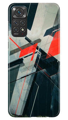 Modern Art Mobile Back Case for Redmi Note 11s (Design - 199)