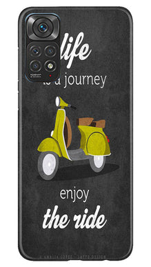 Vintage Scooter Mobile Back Case for Redmi Note 11s (Design - 229)