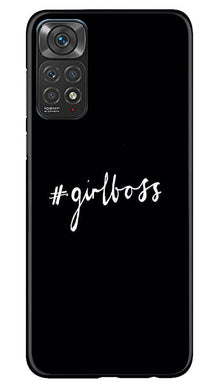 Like a Girl Boss Mobile Back Case for Redmi Note 11s (Design - 234)