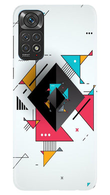 Diffrent Four Color Pattern Mobile Back Case for Redmi Note 11s (Design - 244)