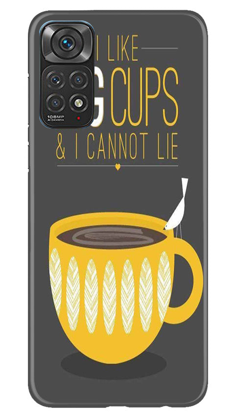 Big Cups Coffee Mobile Back Case for Redmi Note 11s (Design - 312)