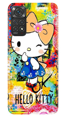 Hello Kitty Mobile Back Case for Redmi Note 11s (Design - 321)