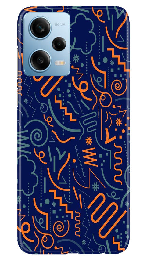 Line Art Baground Case for Redmi Note 12 5G