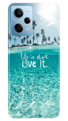 Life is short live it Mobile Back Case for Redmi Note 12 5G (Design - 45)