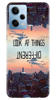 Look at things different Mobile Back Case for Redmi Note 12 5G (Design - 99)