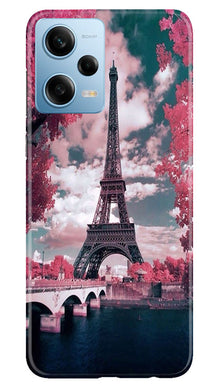 Eiffel Tower Mobile Back Case for Redmi Note 12 5G  (Design - 101)