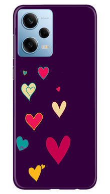 Purple Background Mobile Back Case for Redmi Note 12 5G  (Design - 107)