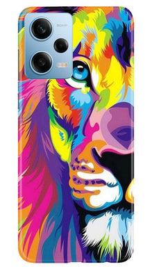 Colorful Lion Mobile Back Case for Redmi Note 12 5G  (Design - 110)