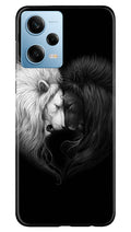 Dark White Lion Case for Redmi Note 12 5G  (Design - 140)