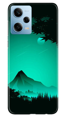 Moon Mountain Mobile Back Case for Redmi Note 12 5G (Design - 173)