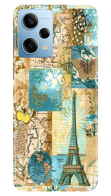 Travel Eiffel Tower Mobile Back Case for Redmi Note 12 5G (Design - 175)
