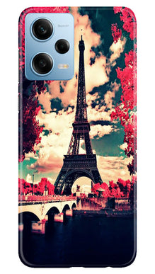 Eiffel Tower Mobile Back Case for Redmi Note 12 5G (Design - 181)