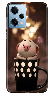 Cute Bunny Mobile Back Case for Redmi Note 12 5G (Design - 182)