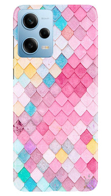 Pink Pattern Mobile Back Case for Redmi Note 12 5G (Design - 184)