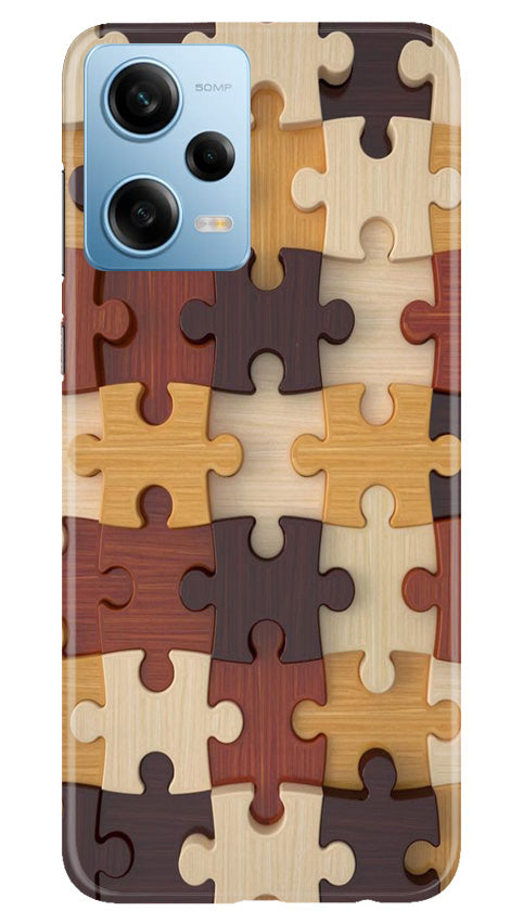 Puzzle Pattern Case for Redmi Note 12 5G (Design No. 186)