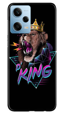 Lion King Mobile Back Case for Redmi Note 12 Pro 5G (Design - 188)