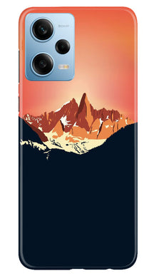 Mountains Mobile Back Case for Redmi Note 12 5G (Design - 196)