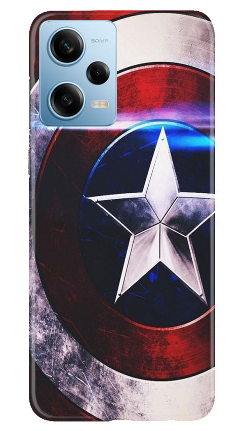 Captain America Shield Case for Redmi Note 12 5G (Design No. 219)