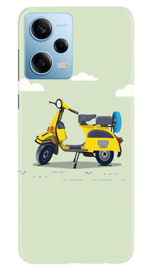 Vintage Scooter Mobile Back Case for Redmi Note 12 5G (Design - 229)