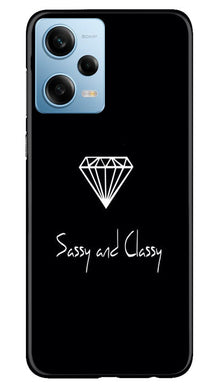 Sassy and Classy Mobile Back Case for Redmi Note 12 Pro 5G (Design - 233)