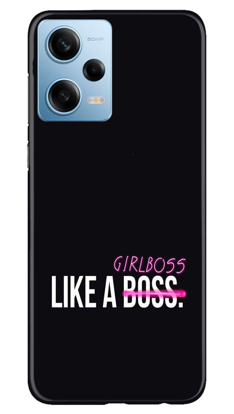 Like a Girl Boss Case for Redmi Note 12 5G (Design No. 234)