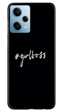#GirlBoss Mobile Back Case for Redmi Note 12 5G (Design - 235)